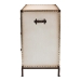 Baxton Studio Benton Vintage White Canvas 4-Drawer Storage Cabinet - JY23B238-White-Cabinet