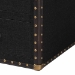 Baxton Studio Mallison Vintage Black Canvas 3-Drawer End Table - JY23B241-Black-ET