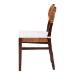 bali & pari Dameka Bohemian Light Honey Rattan and Dark Brown Wood Dining Chair - MD-39656 Afzal-Brown/Rattan Honey-DC