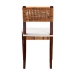 bali & pari Dameka Bohemian Light Honey Rattan and Dark Brown Wood Dining Chair - MD-39656 Afzal-Brown/Rattan Honey-DC