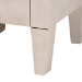 Baxton Studio Leyna Modern Beige Faux Shagreen 3-Drawer End Table - JY24A039-Beige Faux Shagreen-ET