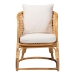bali & pari Niko Bohemian Light Honey Rattan Arm Chair - DCWH10010-Light Honey Rattan-Niko Chair