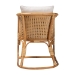 bali & pari Niko Bohemian Light Honey Rattan Arm Chair - DCWH10010-Light Honey Rattan-Niko Chair