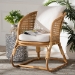 bali & pari Niko Bohemian Light Honey Rattan Arm Chair - DCWH10010-Light Honey Rattan-Niko Chair