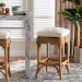 bali & pari Muy Bohemian Scallop Honey Rattan Counter Stool - DC0899-A-Muy-Honey Rattan-Counter Stool