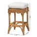 bali & pari Muy Bohemian Scallop Honey Rattan Counter Stool - DC0899-A-Muy-Honey Rattan-Counter Stool