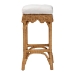 bali & pari Muy Bohemian Scallop Honey Rattan Bar Stool - DC0899-B-Muy-Honey Rattan-Bar Stool