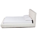 Baxton Studio Braylin Glam and Luxe Teddy-Bear Fabric King Size Platform Bed - CFSP0828-White-King