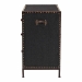 Baxton Studio Benton Vintage Black Canvas 4-Drawer Storage Cabinet - JY23B238-Black-Cabinet