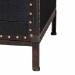Baxton Studio Benton Vintage Black Canvas 4-Drawer Storage Cabinet - JY23B238-Black-Cabinet