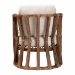 bali & pari Westham Bohemian Natural Rattan and Seagrass Arm Chair - Westham-Light Brown-CC