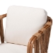 bali & pari Westham Bohemian Natural Rattan and Seagrass Arm Chair - Westham-Light Brown-CC