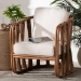 bali & pari Westham Bohemian Natural Rattan and Seagrass Arm Chair - Westham-Light Brown-CC