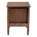 Baxton Studio Alyssa Japandi Walnut Brown Wood 2-Drawer Nightstand Woven with Rattan - SW8000-86NS-Walnut-Nightstand