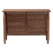 Baxton Studio Alyssa Japandi Walnut Brown Wood 6-Drawer Dresser - SW8000-86D6D-Walnut-Dresser