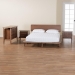 Baxton Studio Alyssa Japandi Walnut Brown Wood King Size 4-Piece Bedroom Set - SW8598-Walnut-4PC King Bedroom set