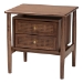 Baxton Studio Alyssa Japandi Walnut Brown Wood King Size 4-Piece Bedroom Set - SW8598-Walnut-4PC King Bedroom set