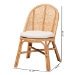 bali & pari Daniela Bohemian Light Honey Rattan Dining Chair - Daniela-Light Honey Rattan Cushioned-DC