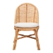 bali & pari Daniela Bohemian Light Honey Rattan Dining Chair - Daniela-Light Honey Rattan Cushioned-DC