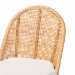 bali & pari Daniela Bohemian Light Honey Rattan Dining Chair - Daniela-Light Honey Rattan Cushioned-DC