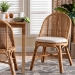 bali & pari Daniela Bohemian Light Honey Rattan Dining Chair - Daniela-Light Honey Rattan Cushioned-DC