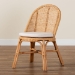 bali & pari Daniela Bohemian Light Honey Rattan Dining Chair - Daniela-Light Honey Rattan Cushioned-DC