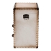 Baxton Studio Agatha Vintage Coffee Canvas 2-Drawer Storage Trunk - JY24A034-White-Wooden-Ottoman