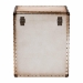 Baxton Studio Agatha Vintage Coffee Canvas 2-Drawer Storage Trunk - JY24A034-White-Wooden-Ottoman