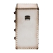 Baxton Studio Jaelyn Vintage Coffee Canvas 4-Drawer End Table - JY24A037-White-Wooden-ET