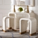bali & pari Carlyn Coastal Beige and White Mother of Pearl Capiz Shell 3-Piece Accent Table Set - F242-FT19-3PC-Table Set