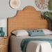 bali & pari Melanie Bohemian Light Honey Rattan King Size Standalone Headboard - Melanie-Wood/Light Honey-King-HB