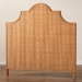 bali & pari Melanie Bohemian Light Honey Rattan King Size Standalone Headboard - Melanie-Wood/Light Honey-King-HB