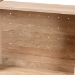 Baxton Studio Pavone Mid-Century Modern Oak Brown Wood Kitchen Cabinet - FP-2402-2001B-Natural/Black-Kitchen Cabinet