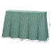 bali & pari Palm Bohemian Seafoam Green Scallop Rattan Console Table - Palm-Green Rattan-Console Table