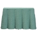 bali & pari Palm Bohemian Seafoam Green Scallop Rattan Console Table - Palm-Green Rattan-Console Table