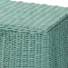 bali & pari Palm Bohemian Seafoam Green Scallop Rattan Console Table - Palm-Green Rattan-Console Table