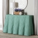 bali & pari Palm Bohemian Seafoam Green Scallop Rattan Console Table - Palm-Green Rattan-Console Table