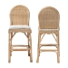 bali & pari Bilu Bohemian Natural Rattan 2-Piece Bar Stool Set - DC829-BS-Bilu-Light Honey Rattan-Bar Stool