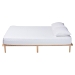 Baxton Studio Calhoun Japandi Queen Size Bed Frame - BBT61200-Natural-Queen