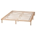 Baxton Studio Calhoun Japandi Queen Size Bed Frame - BBT61200-Natural-Queen