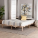 Baxton Studio Calhoun Japandi Queen Size Bed Frame - BBT61200-Natural-Queen