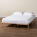 Baxton Studio Calhoun Japandi Queen Size Bed Frame - BBT61200-Natural-Queen
