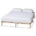 Baxton Studio Calhoun Japandi Queen Size Bed Frame - BBT61200-Natural-Queen