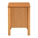 Baxton Studio Jenn Golden Brown Wood Japandi 2-Drawer Nightstand with Distressed-Finished Rattan - MG9006-5703R Rattan/NTOak1203-2D-Nightstand