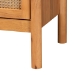Baxton Studio Jenn Golden Brown Wood Japandi 4-Drawer Chest with Distressed-Finished Rattan - MG9006-5703R Rattan/NTOak1203-4D-Chest