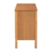 Baxton Studio Jenn Golden Brown Wood Japandi 6-Drawer Dresser with Distressed-Finished Rattan - MG9006-5703R Rattan/NTOak1203-6D-Dresser