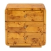 bali & pari Netra Modern and Contemporary Natural Real Burl Wood 3-Drawer Nightstand - KL-1569-Natural Burl Op1-Ebony-3DW-NS-BOXED