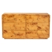 bali & pari Netra Modern and Contemporary Natural Real Burl Wood 6-Drawer Dresser - KL-1571-Natural Burl Op1-Ebony-6DW-Dresser-BOXED
