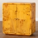 bali & pari Netra Modern and Contemporary Natural Real Burl Wood Storage Cabinet - KL-1573-Natural Burl Op1-Ebony-Sideboard-BOXED