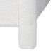Baxton Studio Laria Modern White Teddy-Bear Fabric King Size 5-Piece Bedroom Set - BBT61176 A1-White-King 5PC Bedroom Set